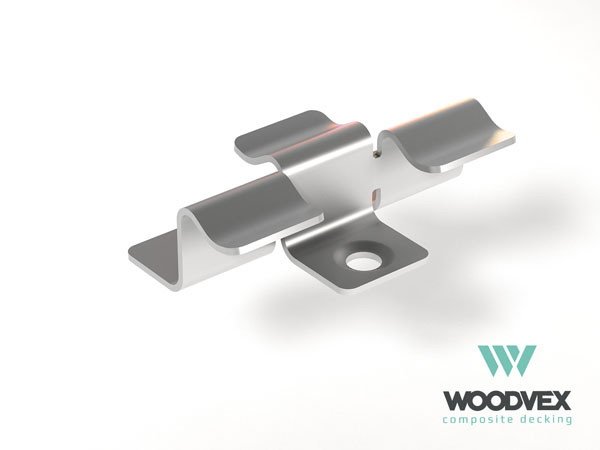 Клипса промежуточная для доски WoodVex Select 22*146мм