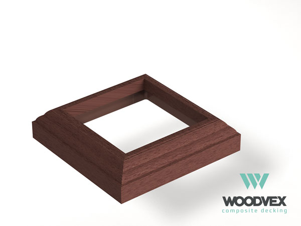 Крышка нижняя WoodVex Select 140/140мм (Темно-коричневая)