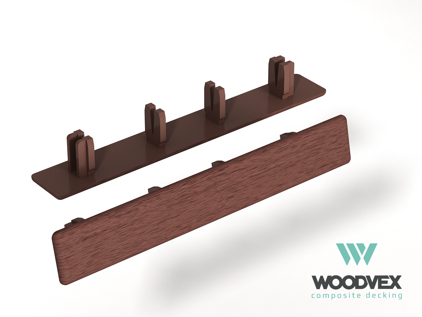 Торцевая заглушка для доски WoodVex Select (Темно-коричневый)