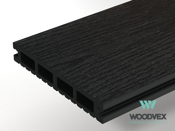 Террасная доска WoodVex Select (Графит) 3м