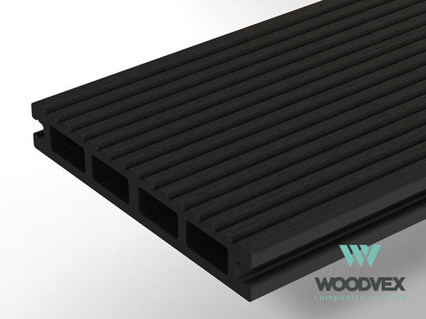 Террасная доска WoodVex Select (Графит) 4м.