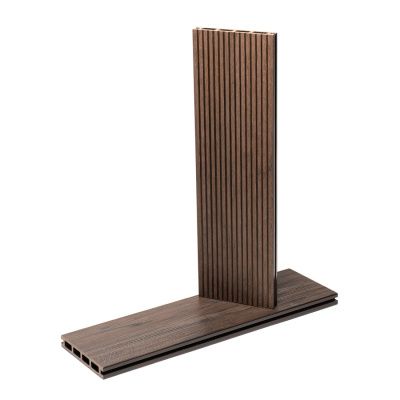 Террасная доска WoodVex Select цвет Венге 146х22 мм Фактура Текстура дерева и Рифление