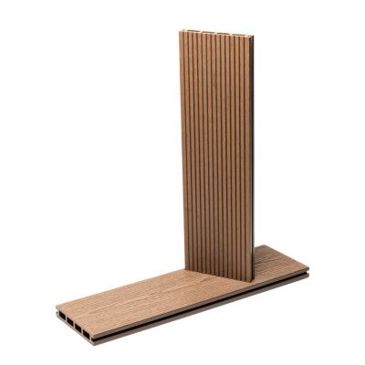 Террасная доска WoodVex Select цвет Кофе 146х22 мм Фактура Текстура дерева и Рифление